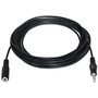 Nanocable Cable de Audio Estéreo Jack 3.5mm Macho a Hembra, 1,5 m, Negro, 10.24.0201